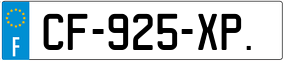 Trailer License Plate