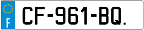 Trailer License Plate