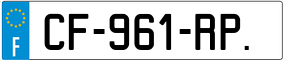 Trailer License Plate