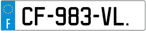 Trailer License Plate