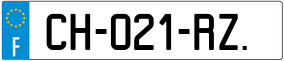 Trailer License Plate