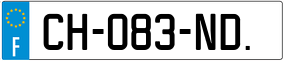 Trailer License Plate