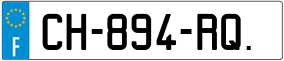 Trailer License Plate