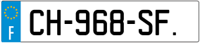 Trailer License Plate