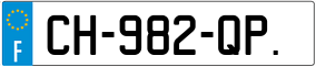 Trailer License Plate