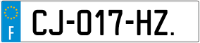 Trailer License Plate