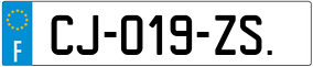 Trailer License Plate