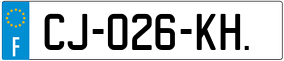Trailer License Plate