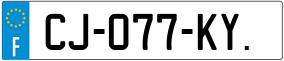 Trailer License Plate
