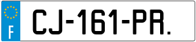 Trailer License Plate