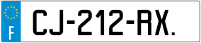 Trailer License Plate