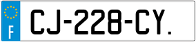 Trailer License Plate