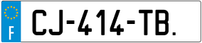 Trailer License Plate