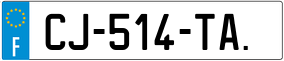 Trailer License Plate