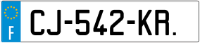 Trailer License Plate