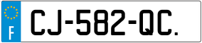 Trailer License Plate