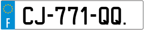 Trailer License Plate