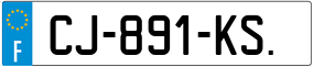 Trailer License Plate