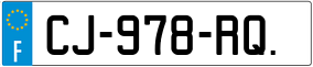 Trailer License Plate