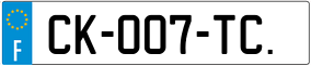 Trailer License Plate