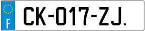 Trailer License Plate