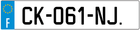 Truck License Plate