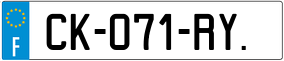 Trailer License Plate