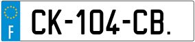 Trailer License Plate