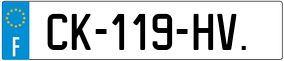 Trailer License Plate