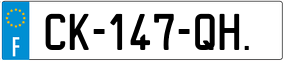 Truck License Plate