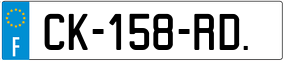 Trailer License Plate