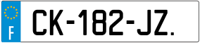 Trailer License Plate