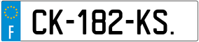 Trailer License Plate