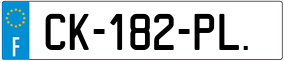 Truck License Plate