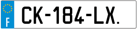 Trailer License Plate