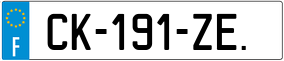 Trailer License Plate
