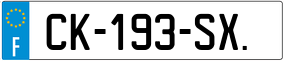 Trailer License Plate