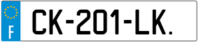 Trailer License Plate