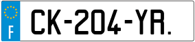 Trailer License Plate