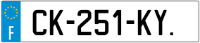 Trailer License Plate