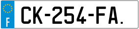 Trailer License Plate