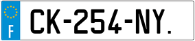 Trailer License Plate