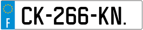 Trailer License Plate