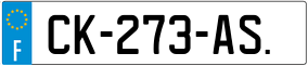 Trailer License Plate