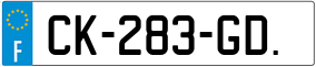 Truck License Plate