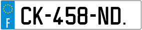 Trailer License Plate