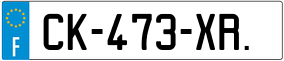 Trailer License Plate