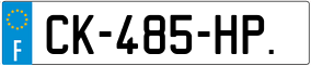 Truck License Plate
