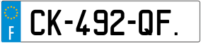 Trailer License Plate