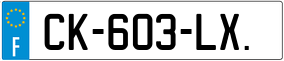 Trailer License Plate